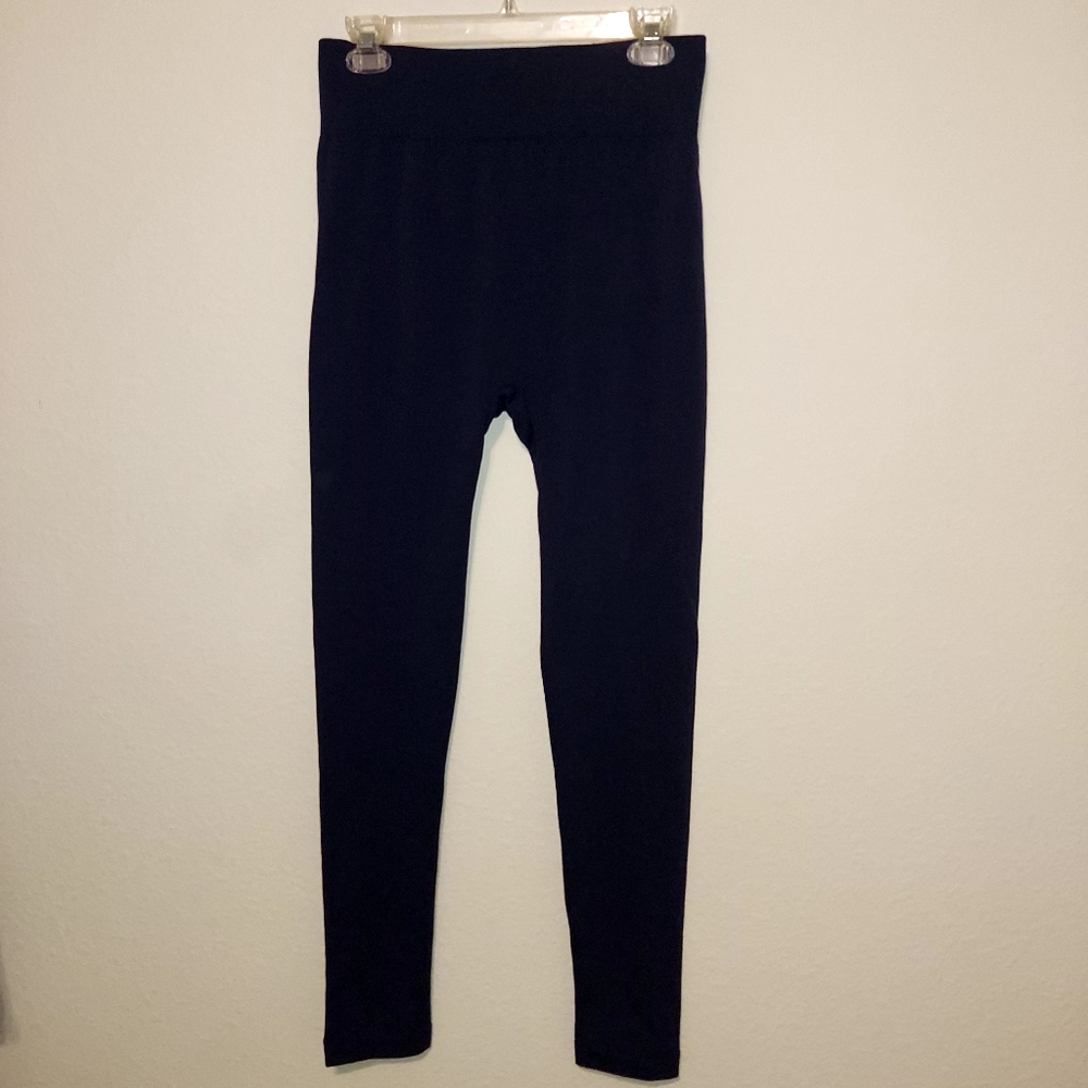 Kuda Moda Designs Womens Navy Blue High Waisted Stretch Leggings New With Tags